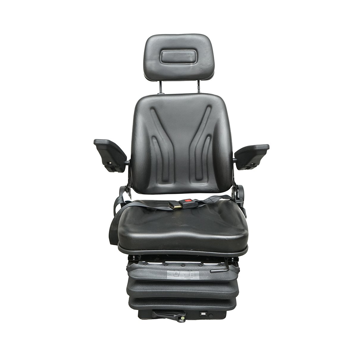 Scaun universal reglabil pe greutate 50-130Kg, cotiere si spatar rabatabil 50-90° pentru tractor, utilaje agricole, industriale, stivuitor